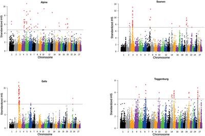 Selection Signature Analyses Revealed Genes Associated With Adaptation, Production, and Reproduction in Selected Goat Breeds in Kenya